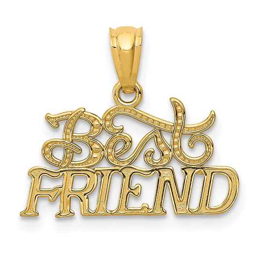 14k Yellow Gold 14k BEST FRIEND Pendant