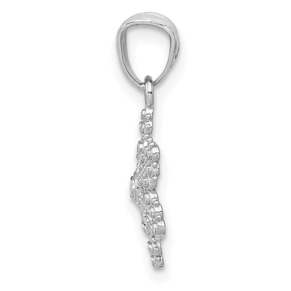 14k White Gold 14k White Gold Snowflake Pendant