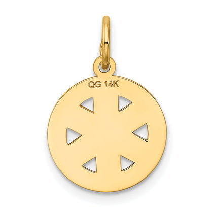 14k Yellow Gold 14k Small EMT Medical Charm
