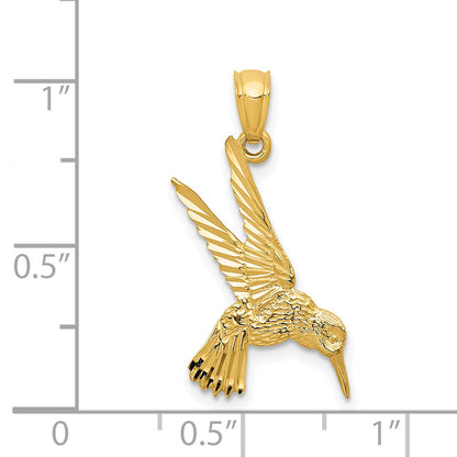 14k Yellow Gold 14k Hummingbird Pendant