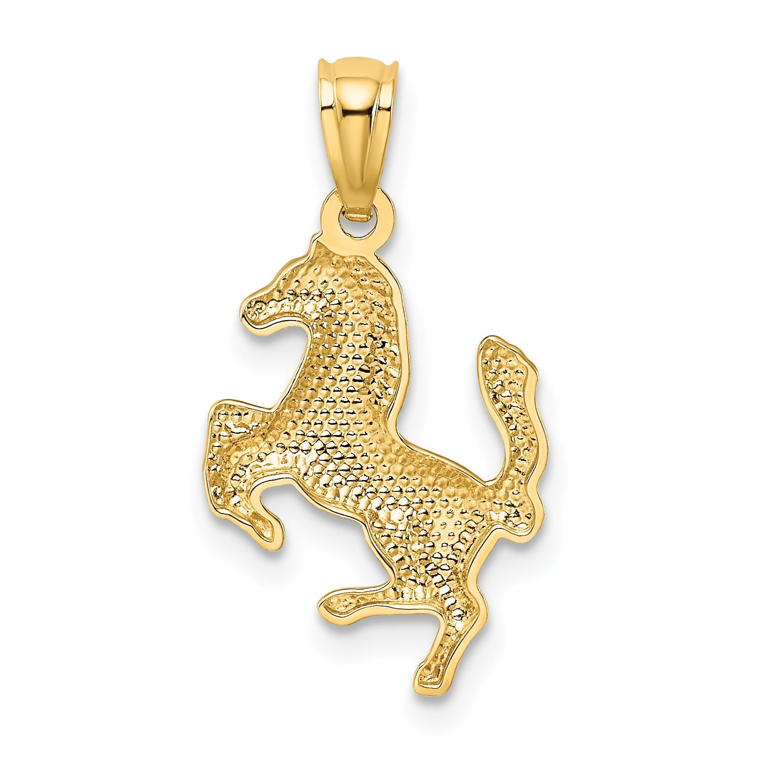14k Yellow Gold 14k Trotting Horse Pendant