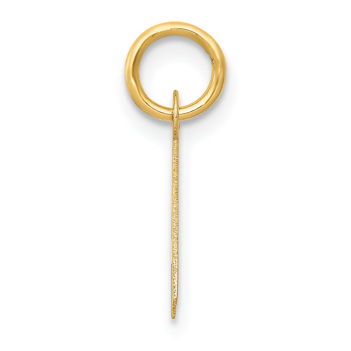 14k Yellow Gold 14k Small Slanted Block Letter A Initial Charm