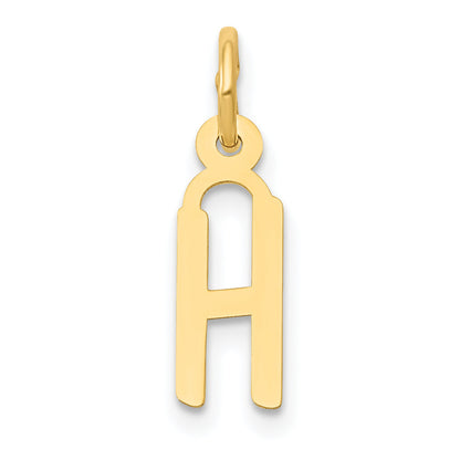 14k Yellow Gold 14k Small Slanted Block Letter H Initial Charm