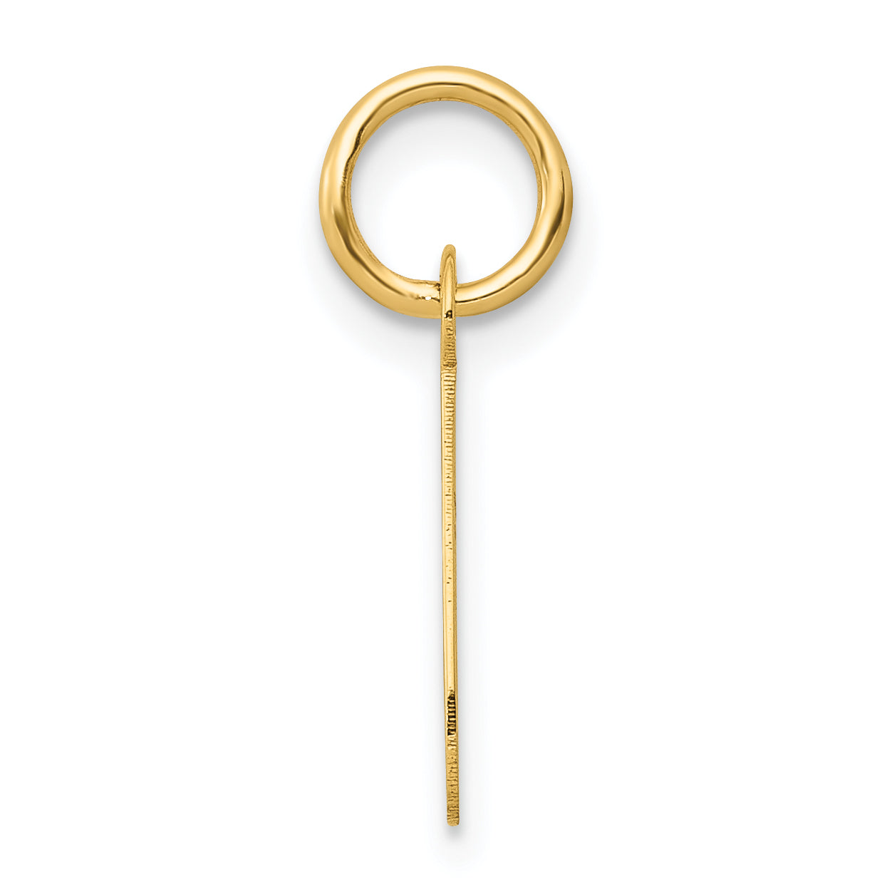 14k Yellow Gold 14k Small Slanted Block Letter J Initial Charm