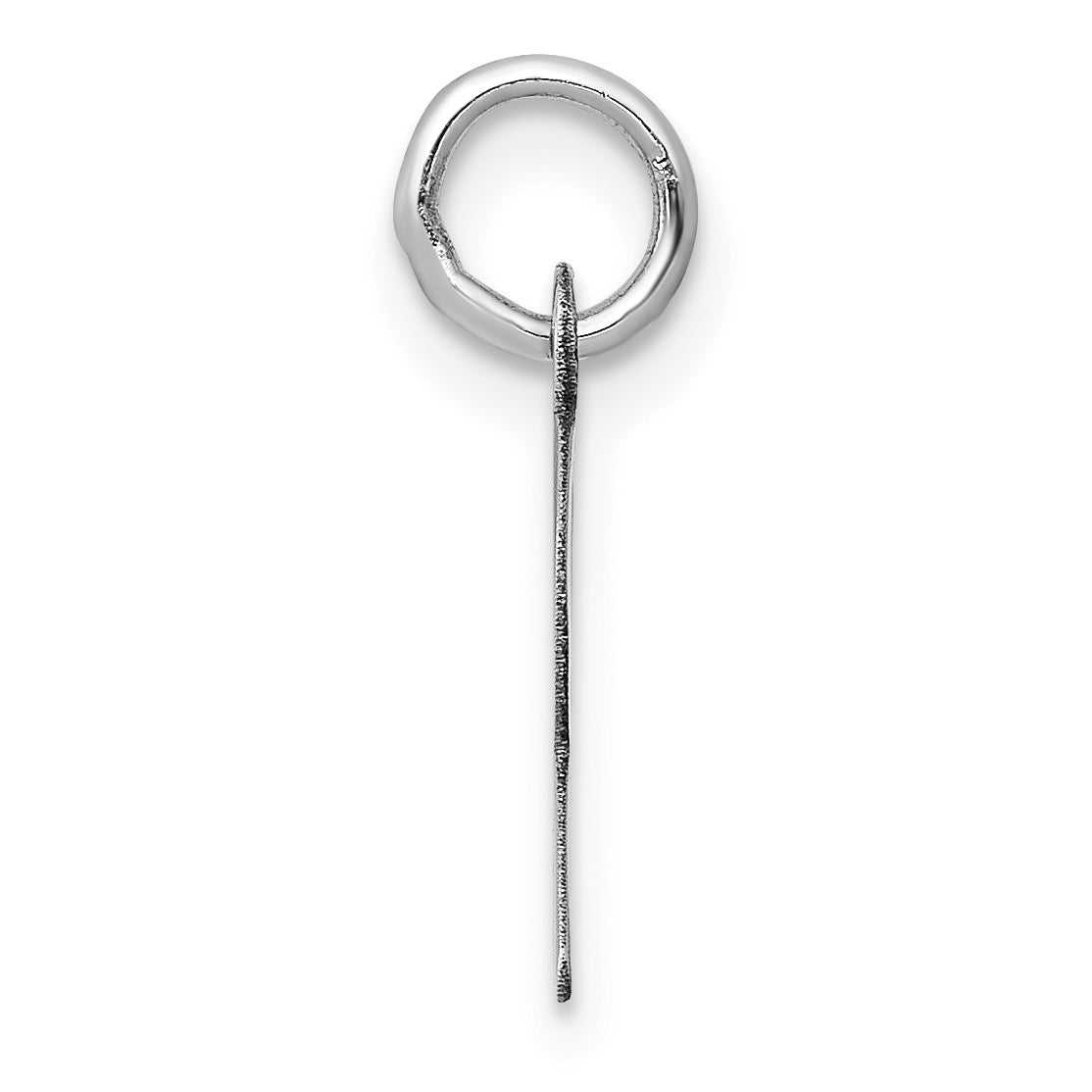 14k White Gold 14K White Gold Small Slanted Block Letter R Initial Charm