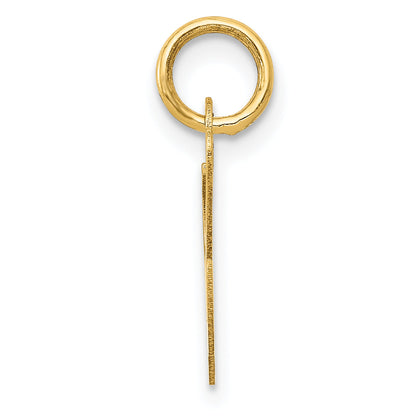 14k Yellow Gold 14K Small Fancy Script Letter L Initial Charm