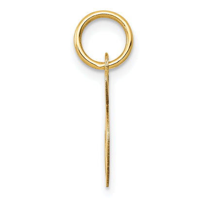 14k Yellow Gold 14K Small Fancy Script Letter S Initial Charm