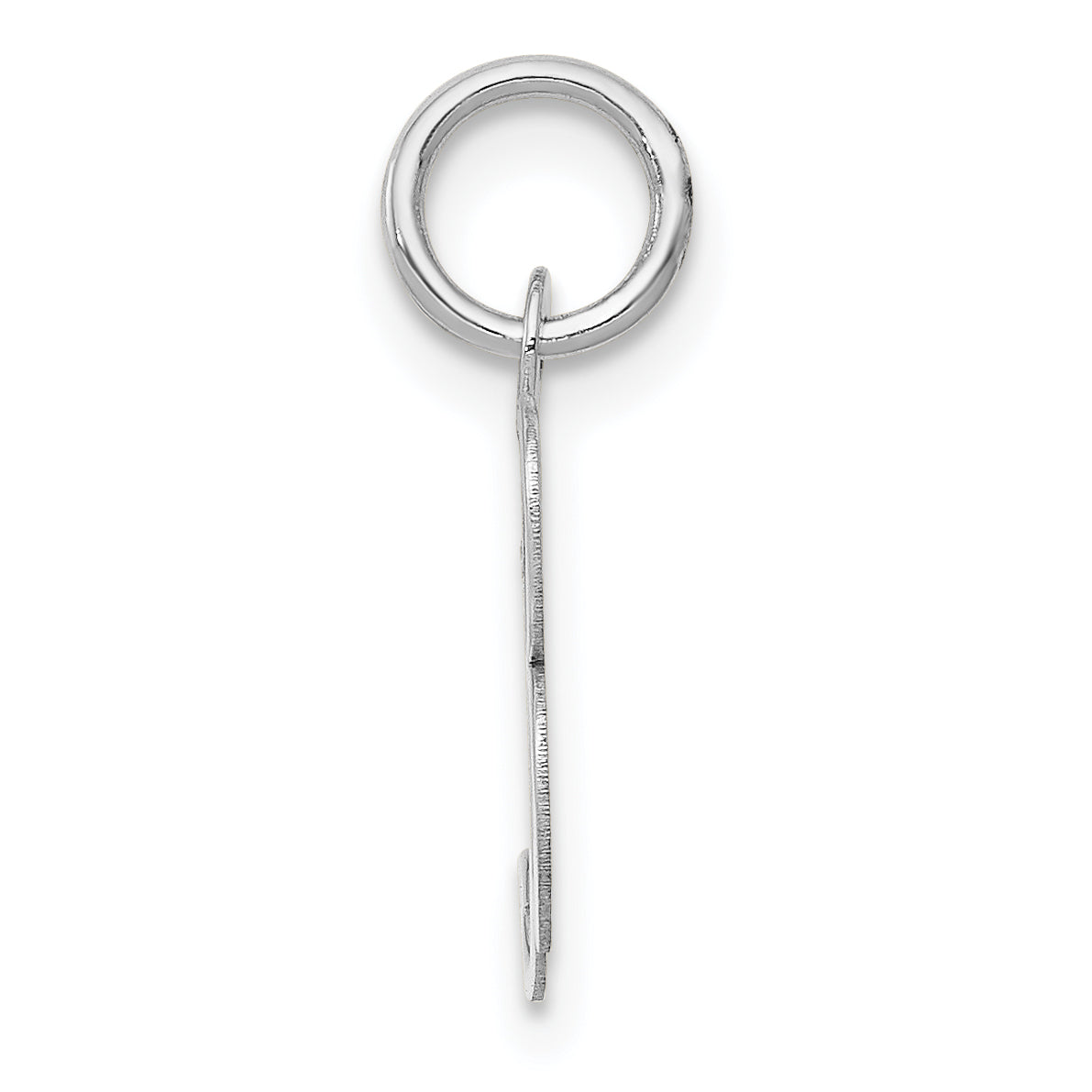 14k White Gold 14k White Gold Small Fancy Script Letter B Initial Charm