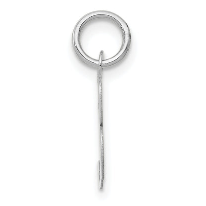 14k White Gold 14k White Gold Small Fancy Script Letter B Initial Charm