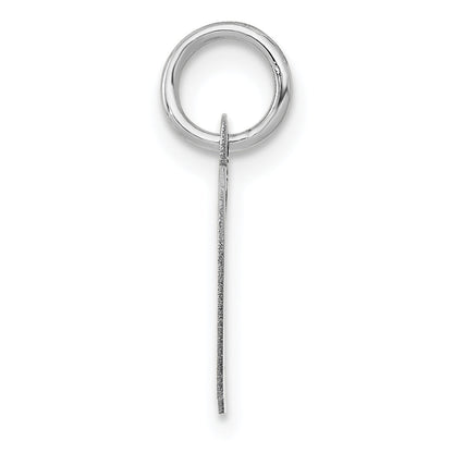 14k White Gold 14k White Gold Small Fancy Script Letter D Initial Charm