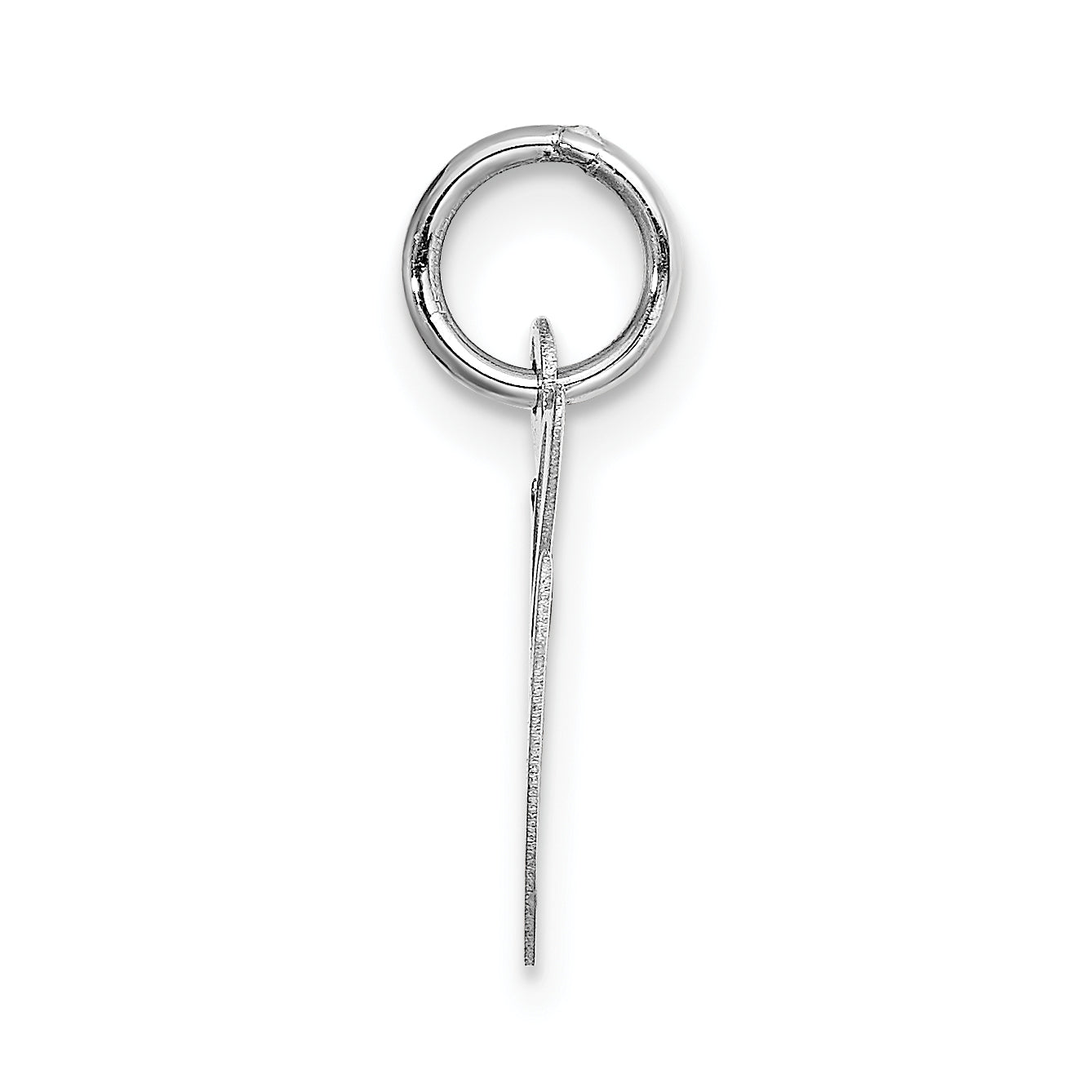 14k White Gold 14k White Gold Small Fancy Script Letter G Initial Charm