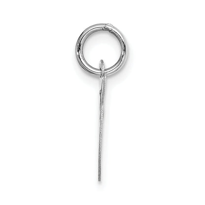 14k White Gold 14k White Gold Small Fancy Script Letter G Initial Charm