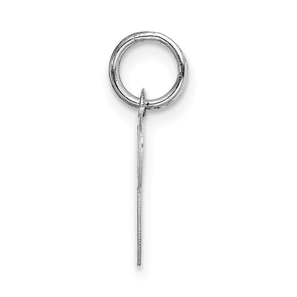 14k White Gold 14k White Gold Small Fancy Script Letter P Initial Charm