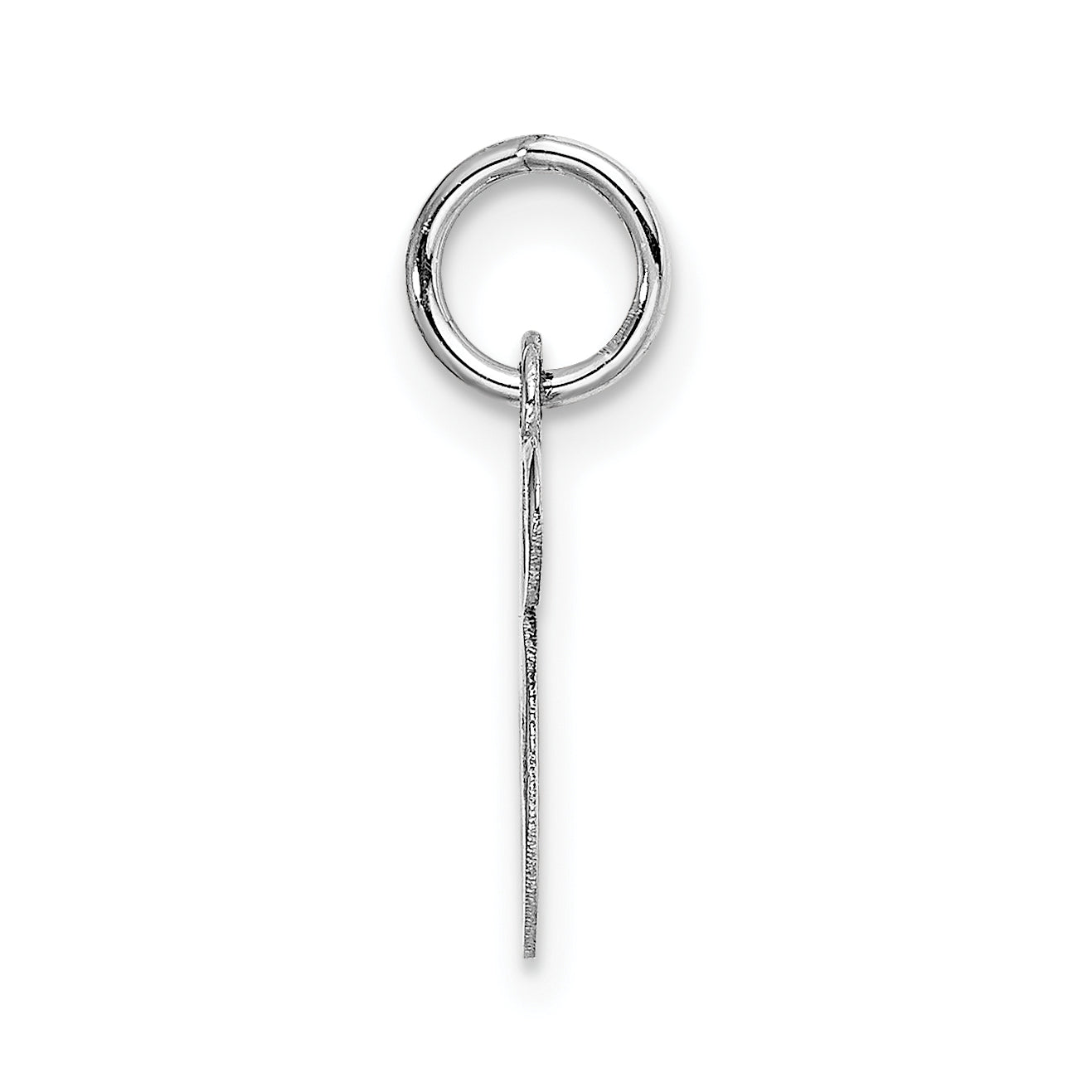 14k White Gold 14k White Gold Small Fancy Script Letter S Initial Charm