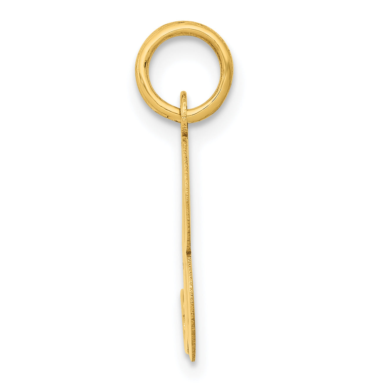 14k Yellow Gold 14K Medium Fancy Script Letter B Initial Charm