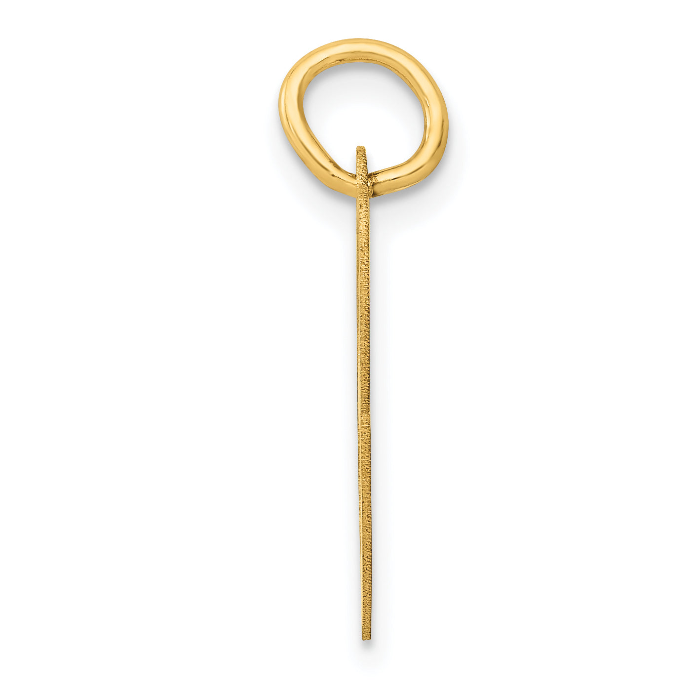 14k Yellow Gold 14K Medium Fancy Script Letter C Initial Charm