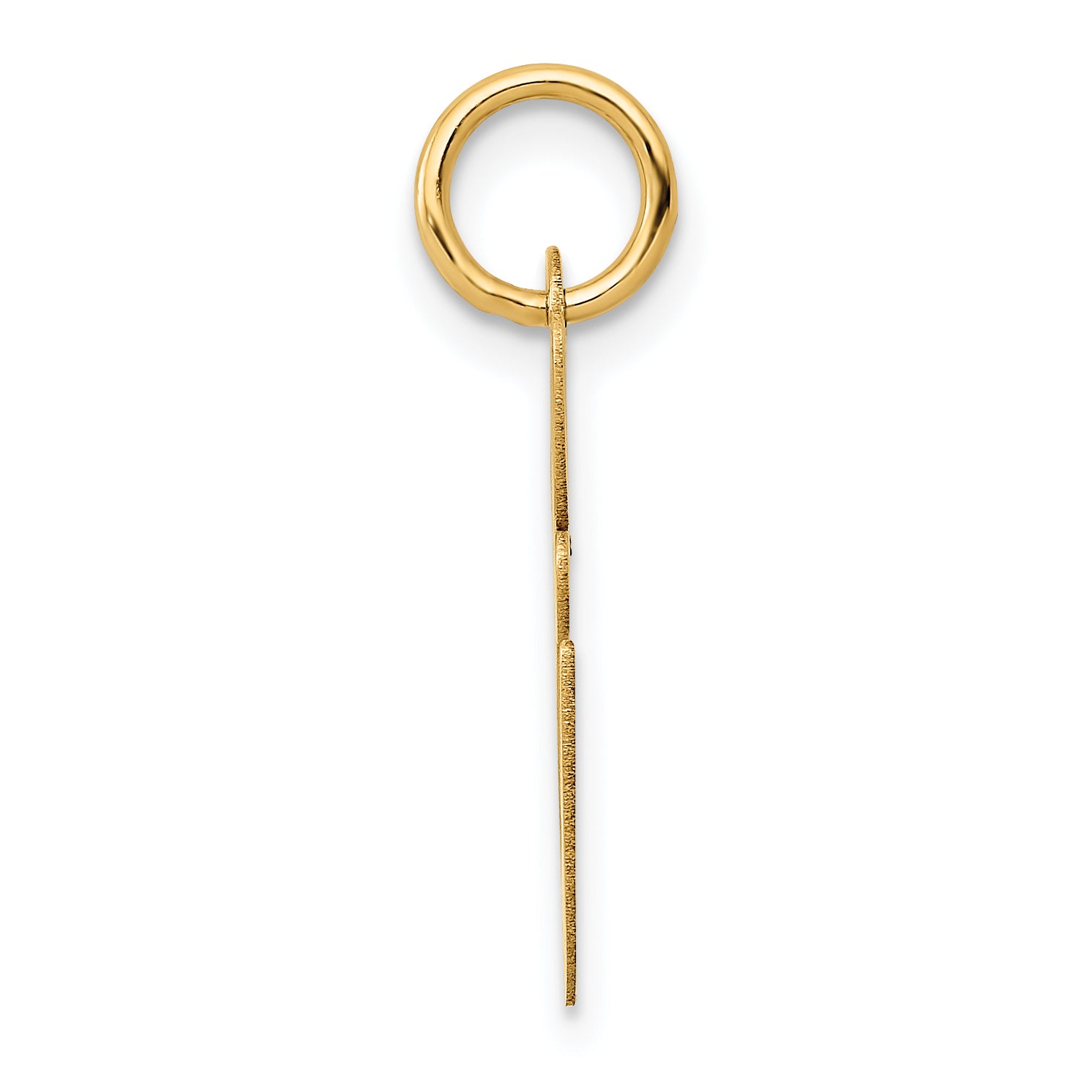 14k Yellow Gold 14K Medium Fancy Script Letter E Initial Charm