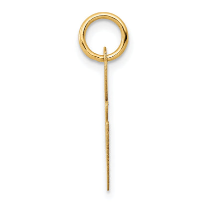 14k Yellow Gold 14K Medium Fancy Script Letter E Initial Charm