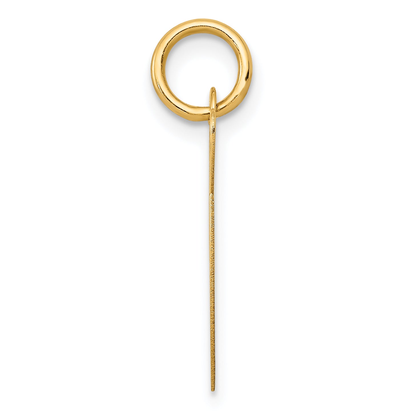 14k Yellow Gold 14K Medium Fancy Script Letter G Initial Charm