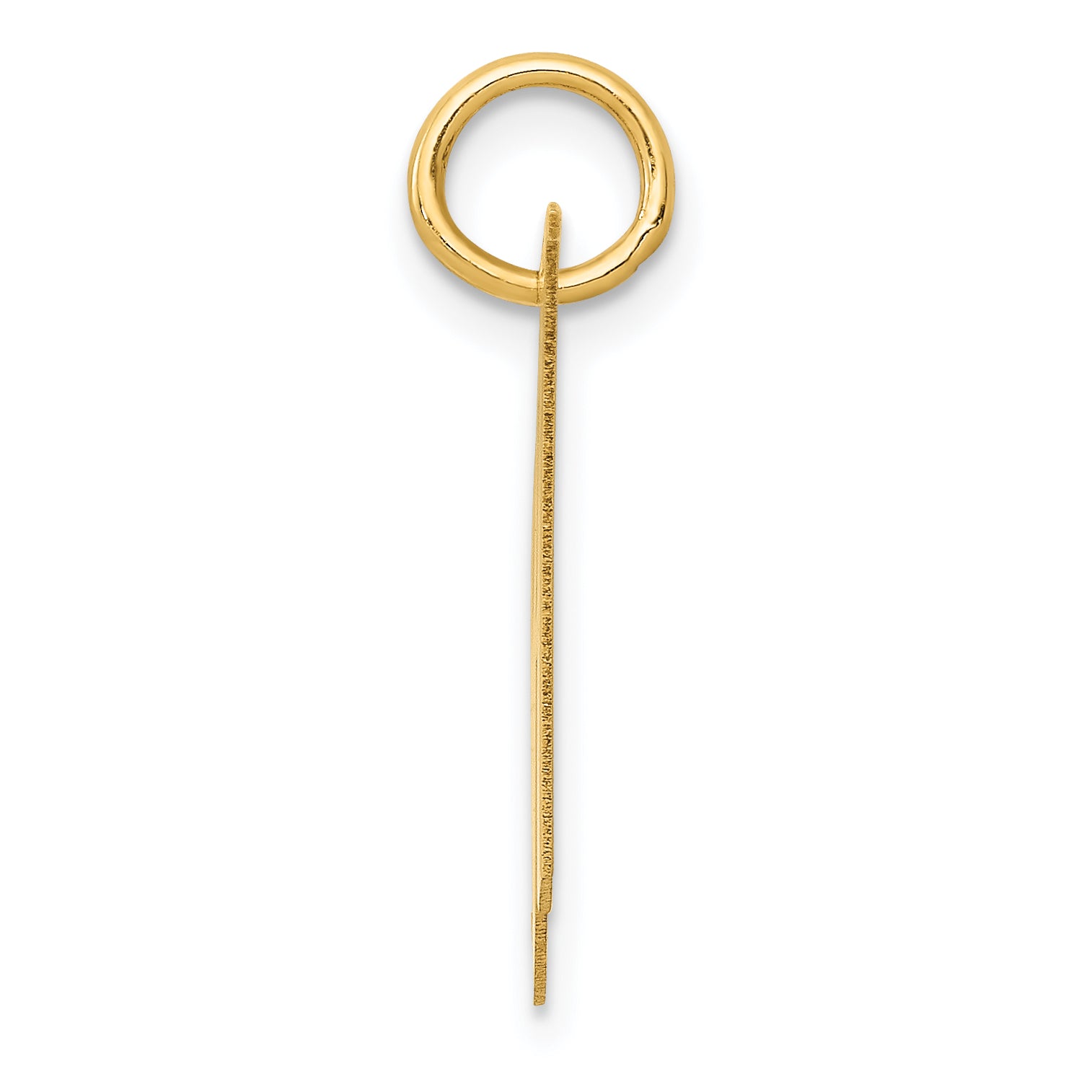 14k Yellow Gold 14K Medium Fancy Script Letter H Initial Charm