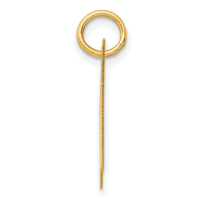 14k Yellow Gold 14K Medium Fancy Script Letter H Initial Charm