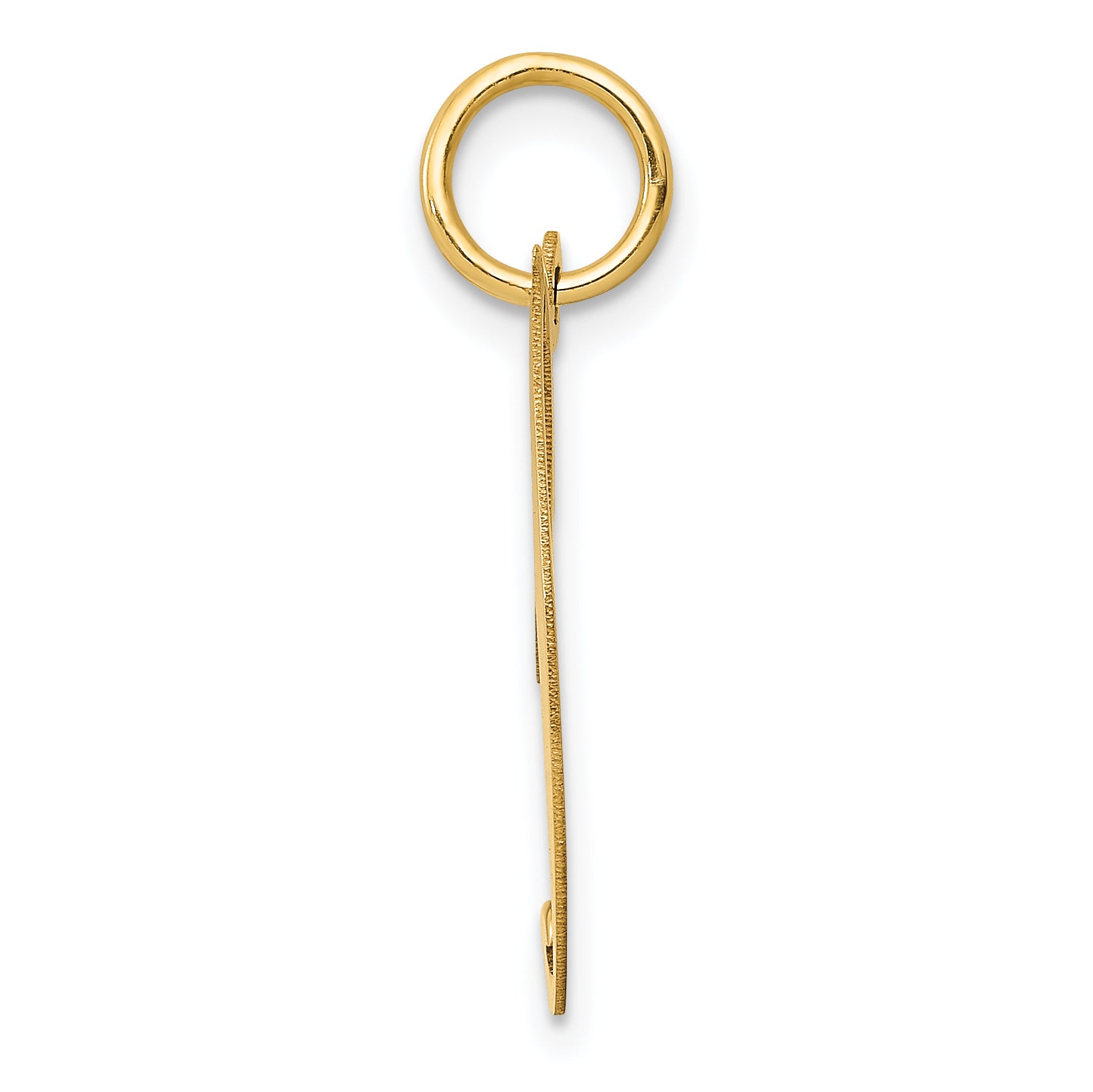 14k Yellow Gold 14K Medium Fancy Script Letter J Initial Charm