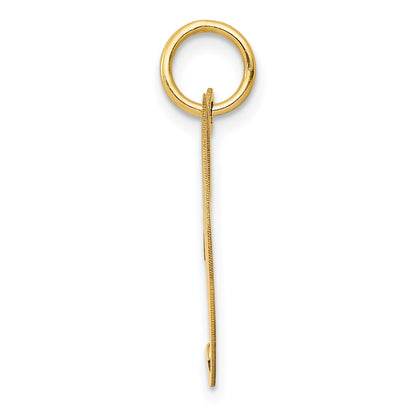 14k Yellow Gold 14K Medium Fancy Script Letter J Initial Charm