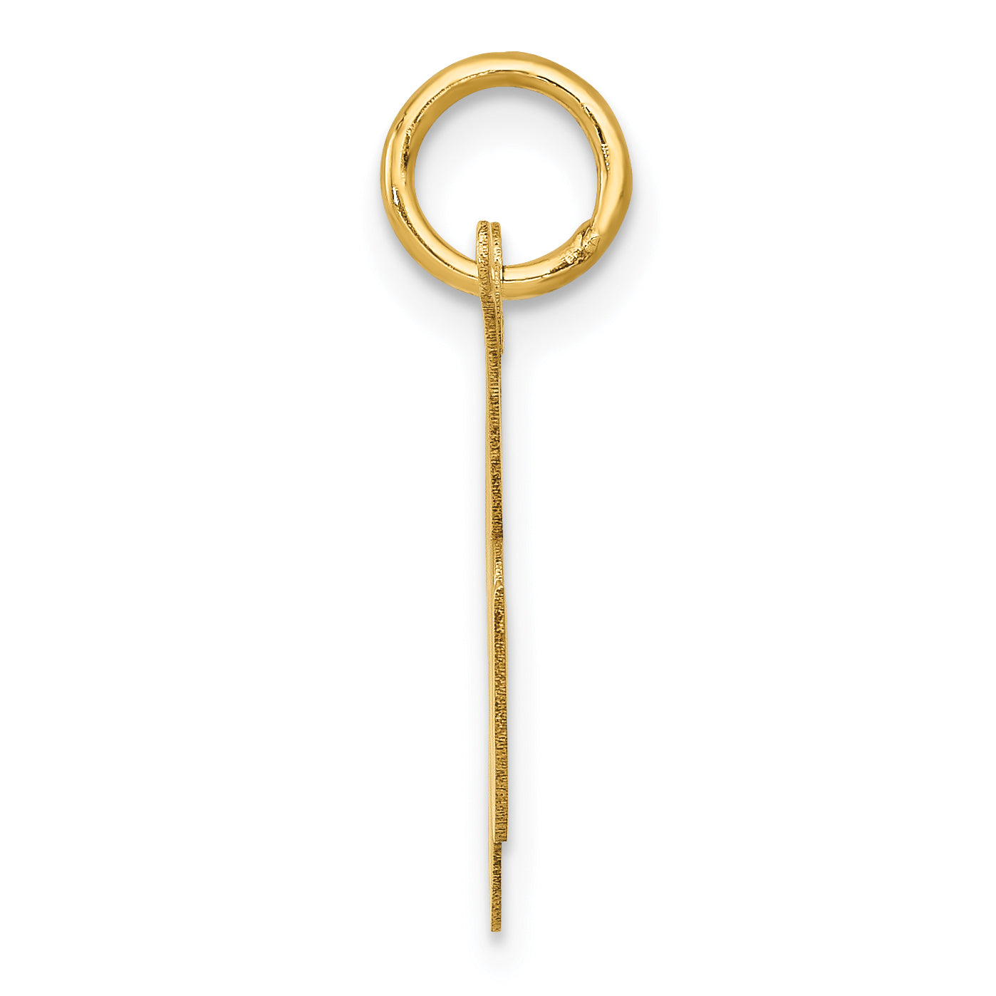 14k Yellow Gold 14K Medium Fancy Script Letter K Initial Charm