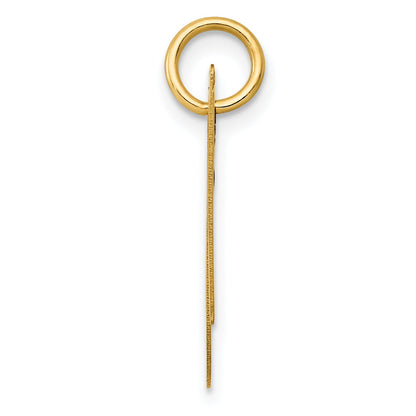 14k Yellow Gold 14K Medium Fancy Script Letter N Initial Charm