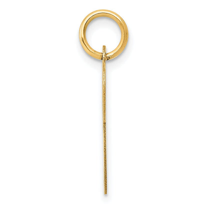 14k Yellow Gold 14K Medium Fancy Script Letter P Initial Charm