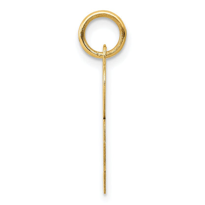 14k Yellow Gold 14K Medium Fancy Script Letter R Initial Charm