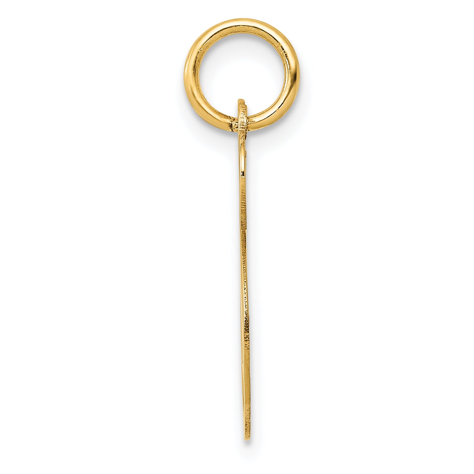 14k Yellow Gold 14K Medium Fancy Script Letter S Initial Charm