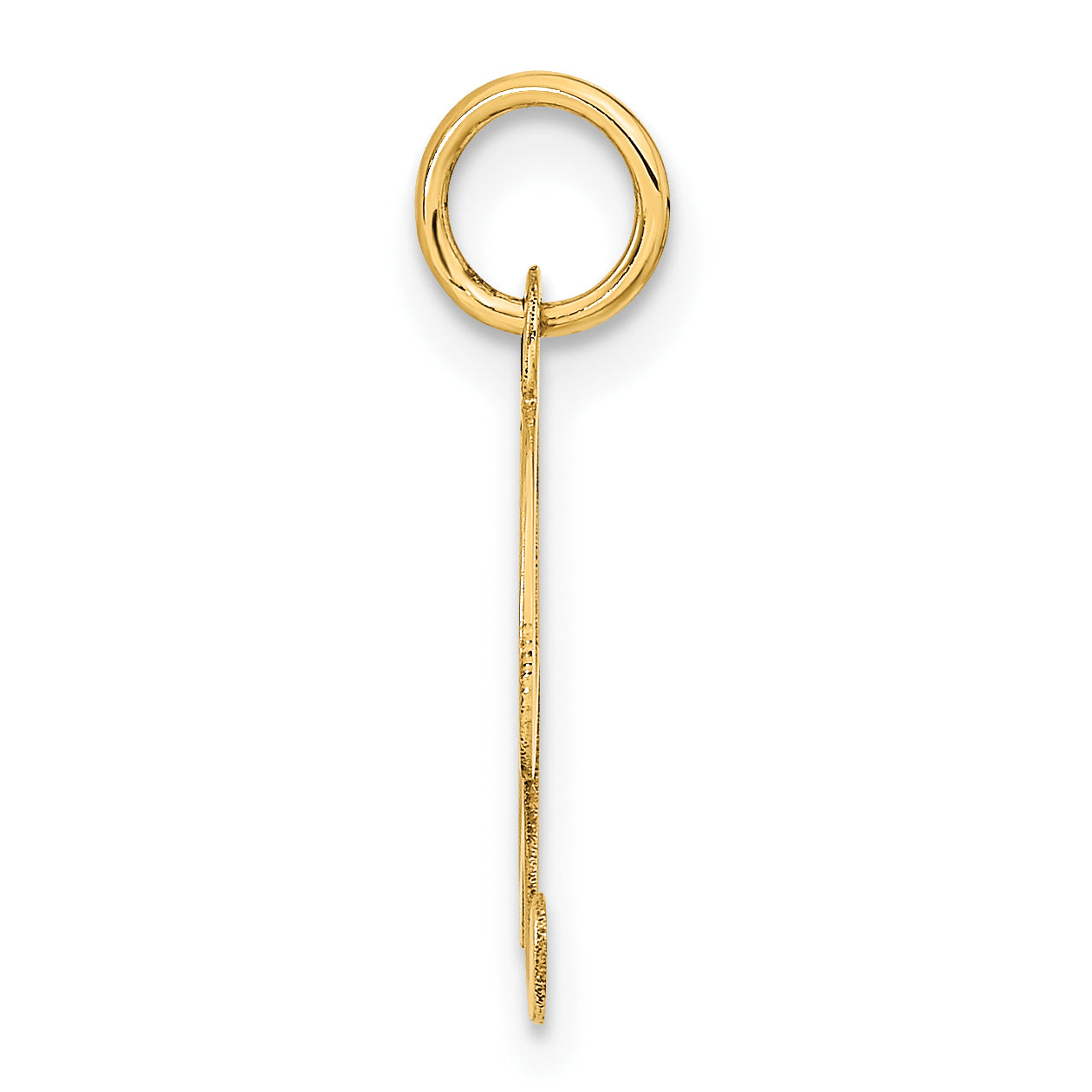 14k Yellow Gold 14K Medium Fancy Script Letter X Initial Charm