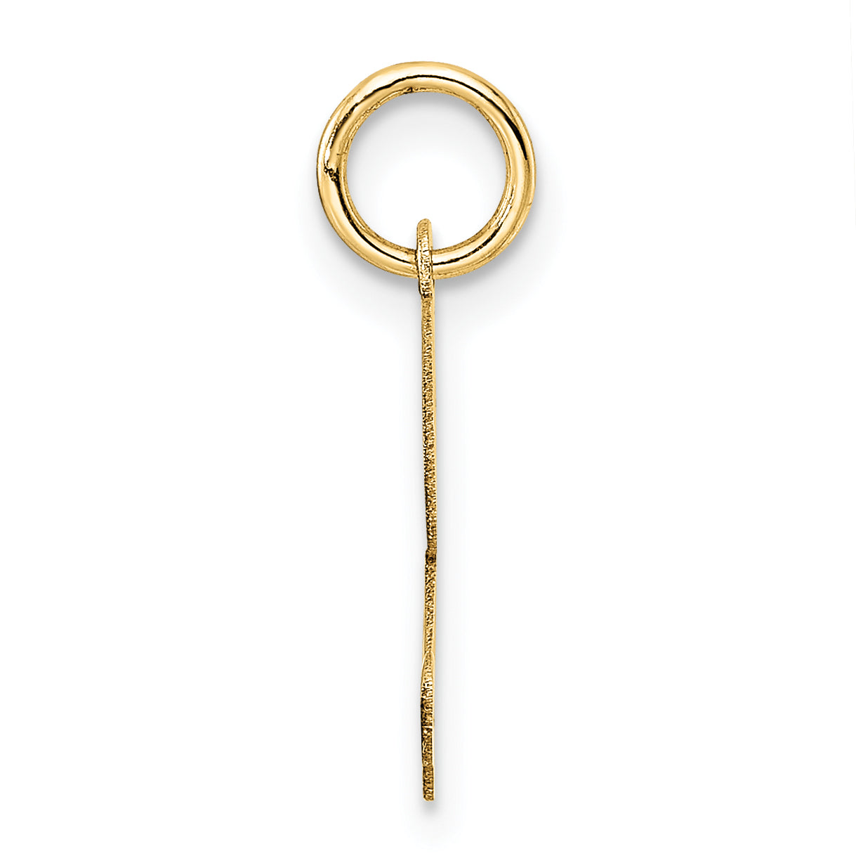 14k Yellow Gold 14K Medium Fancy Script Letter Z Initial Charm