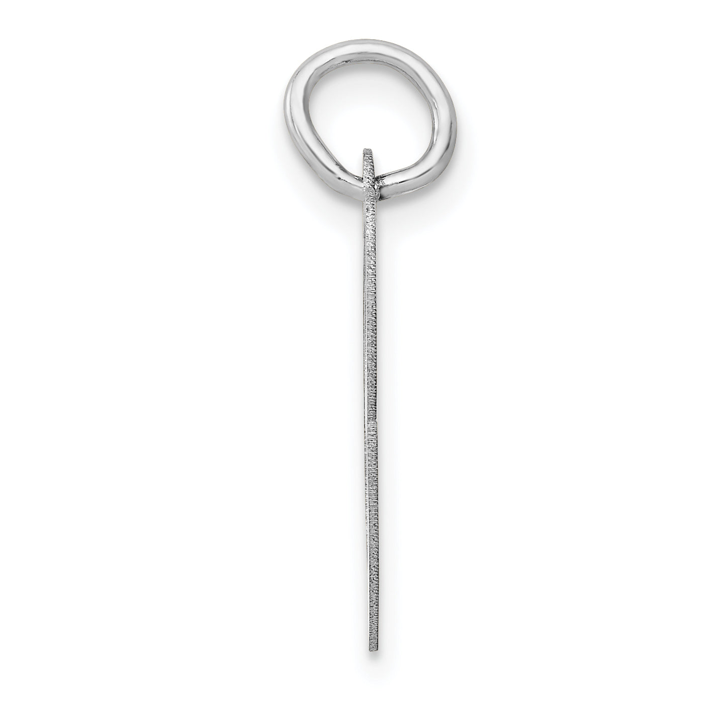 14k White Gold 14k White Gold Medium Fancy Script Letter C Initial Charm