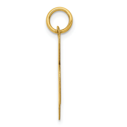 14k Yellow Gold 14k Large Fancy Script Letter B Initial Charm