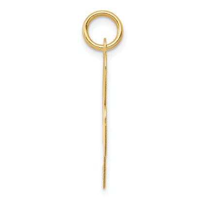 14k Yellow Gold 14k Large Fancy Script Letter R Initial Charm