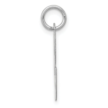 14k White Gold 14k White Gold Large Fancy Script Letter C Initial Charm