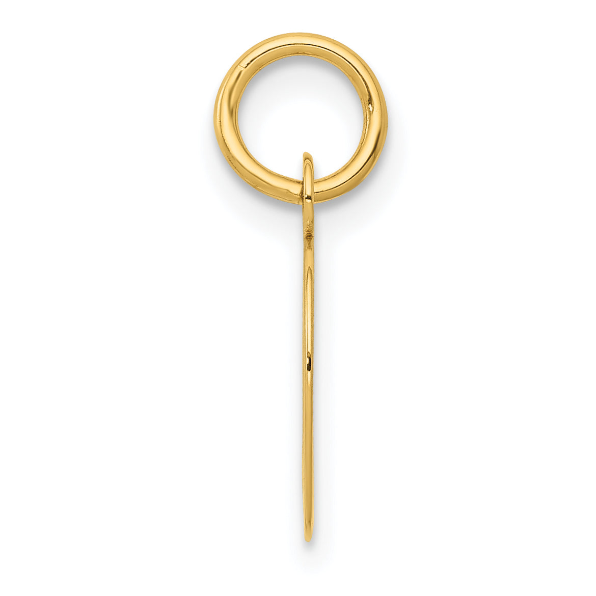 14k Yellow Gold 14k Small Script Letter D Initial Charm