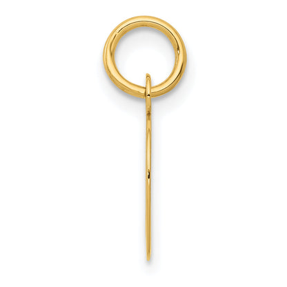 14k Yellow Gold 14k Small Script Letter D Initial Charm