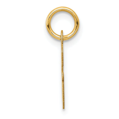 14k Yellow Gold 14k Small Script Letter G Initial Charm