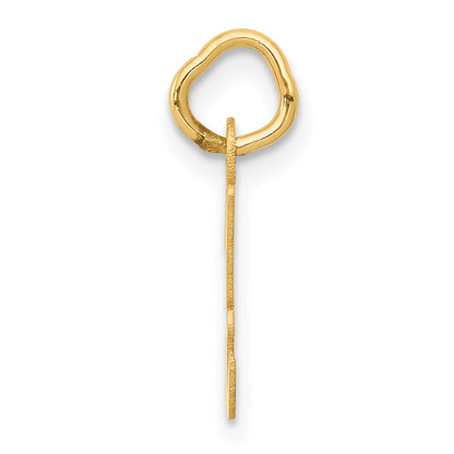 14k Yellow Gold 14k Small Script Letter H Initial Charm