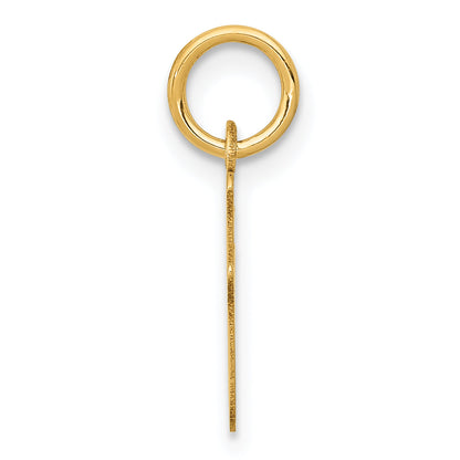 14k Yellow Gold 14k Small Script Letter I Initial Charm