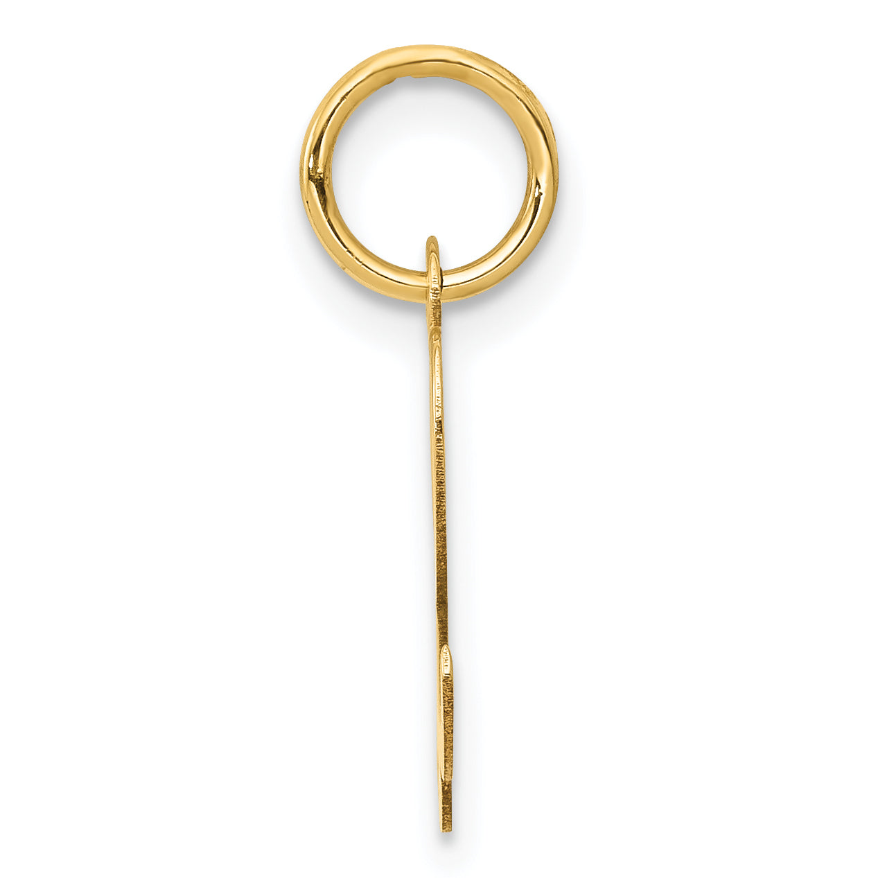 14k Yellow Gold 14k Small Script Letter L Initial Charm