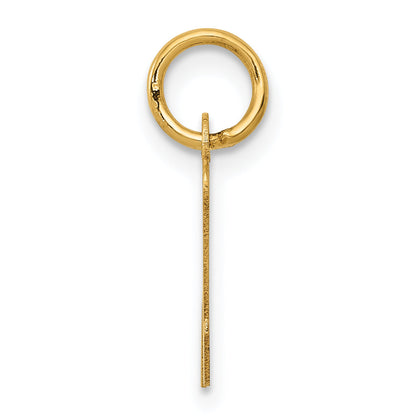 14k Yellow Gold 14k Small Script Letter N Initial Charm