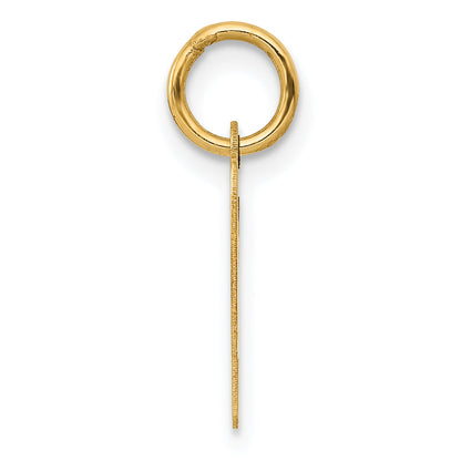 14k Yellow Gold 14k Small Script Letter P Initial Charm
