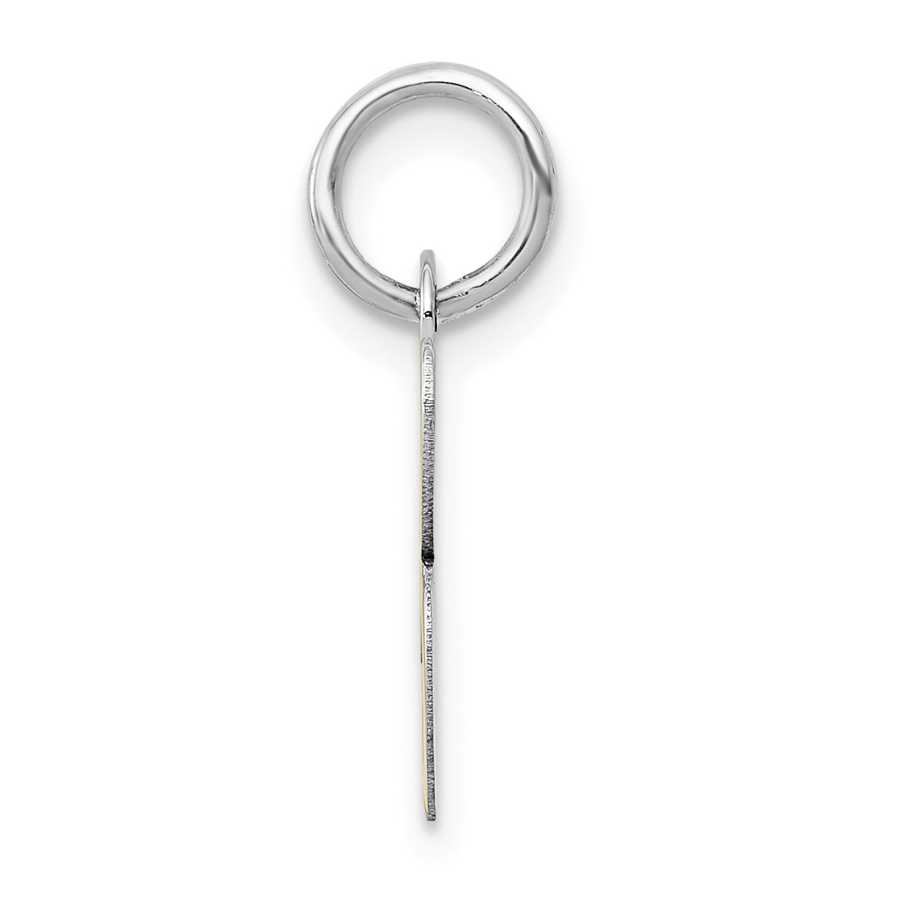 14k White Gold 14k White Gold Small Script Letter B Initial Charm