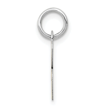 14k White Gold 14k White Gold Small Script Letter B Initial Charm