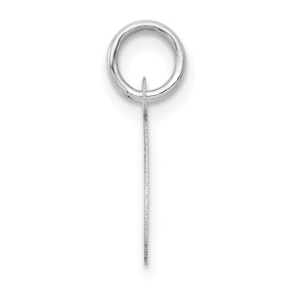 14k White Gold 14k White Gold Small Script Letter C Initial Charm