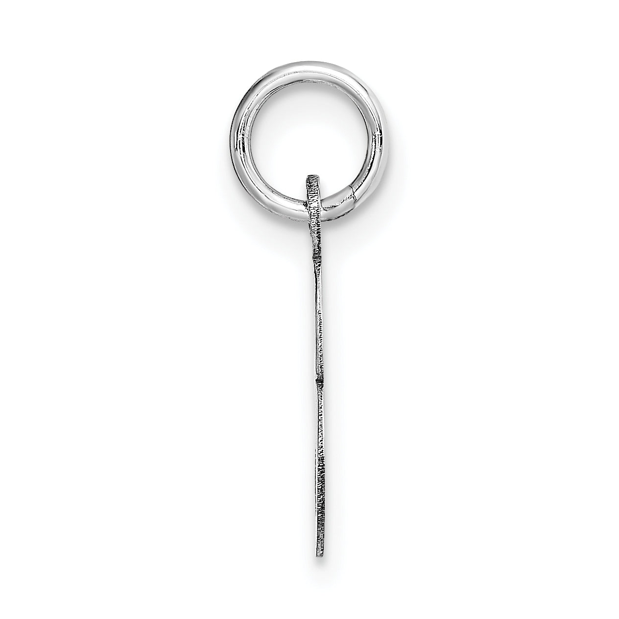 14k White Gold 14k White Gold Small Script Letter E Initial Charm